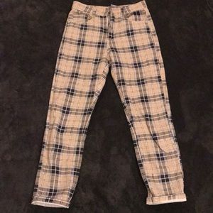 PRETTYLITTLETHING plaid pants